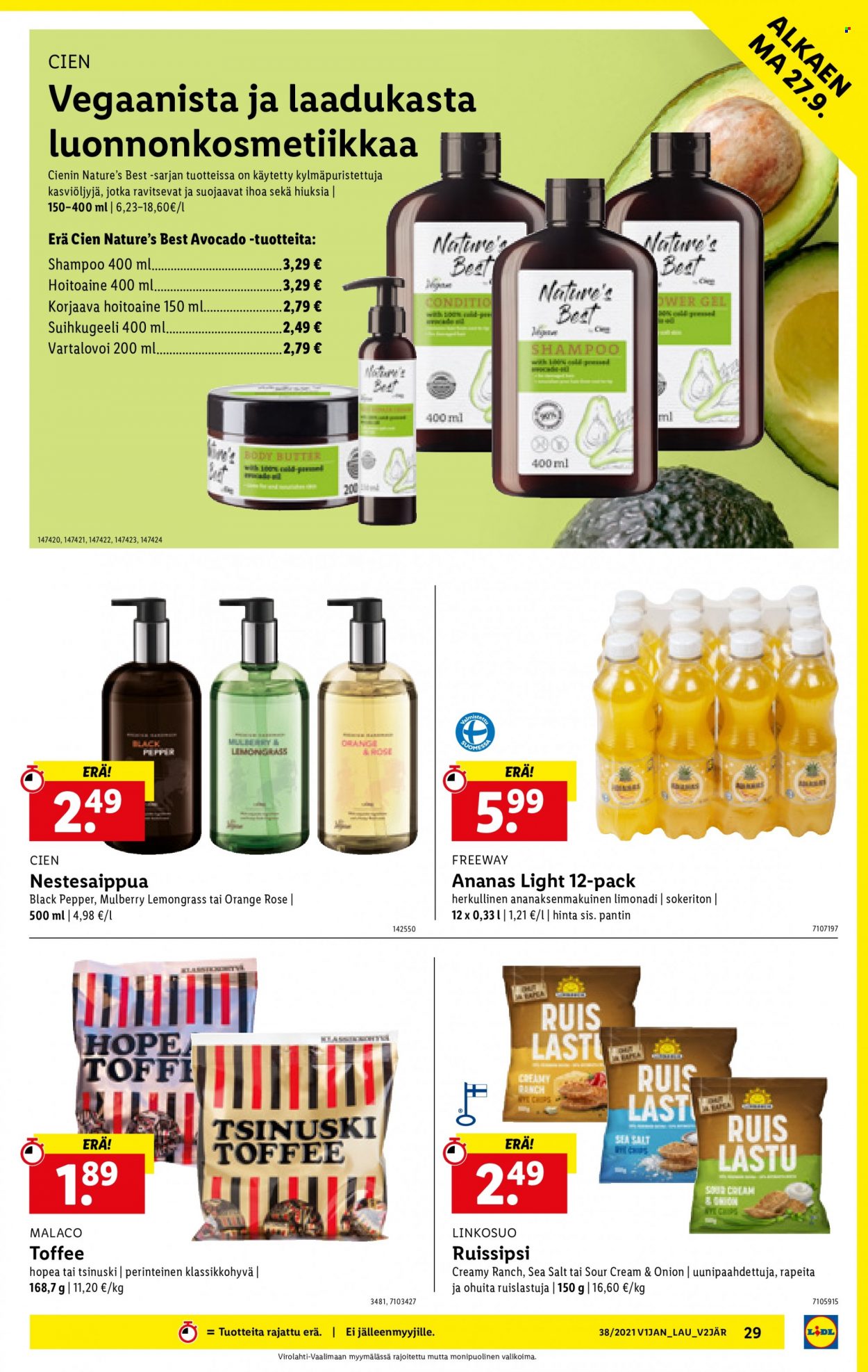 Lidl tarjoukset - 23.09.2021 - 29.09.2021. Sivu 29