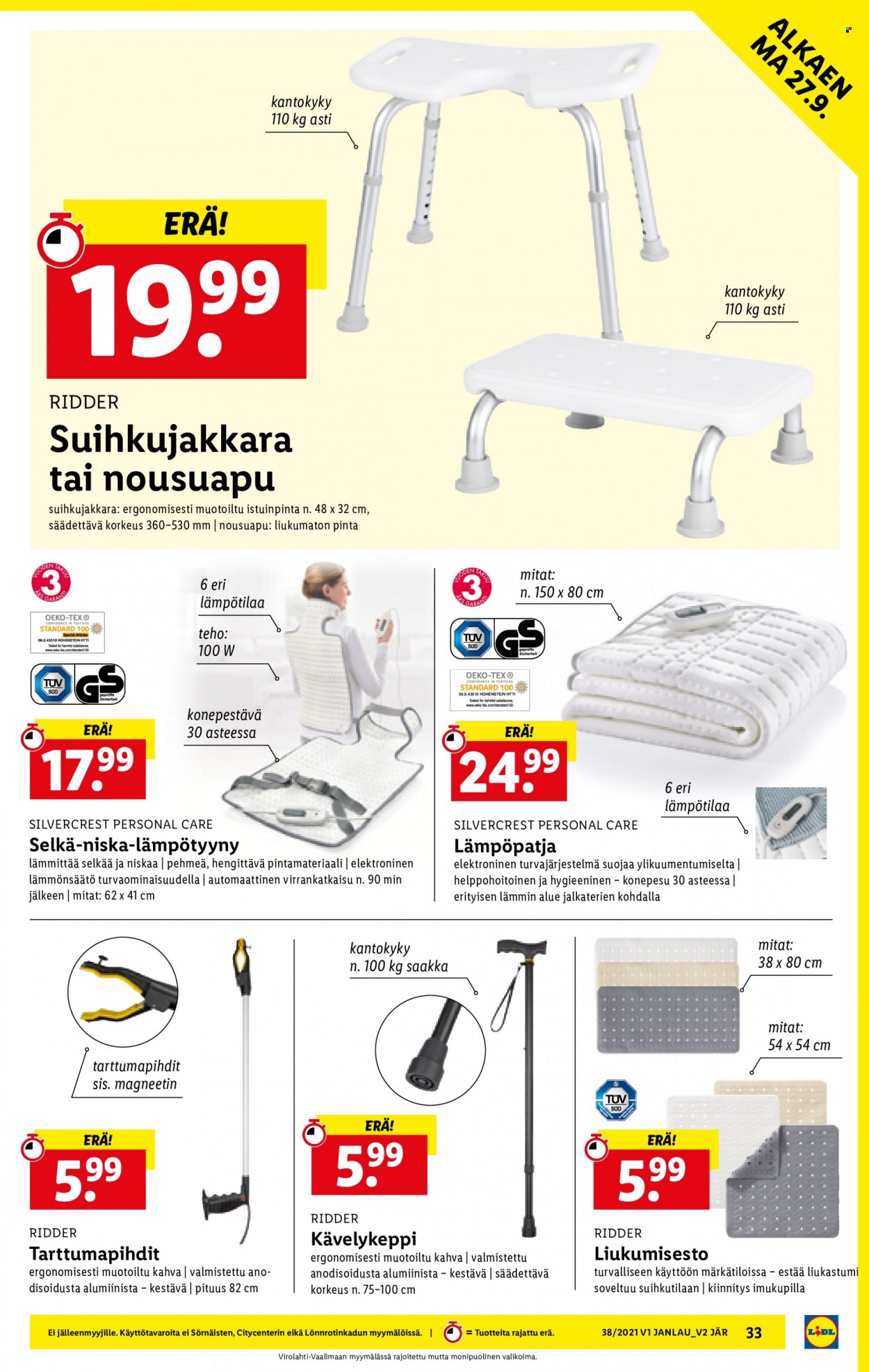 Lidl tarjoukset - 23.09.2021 - 29.09.2021. Sivu 33
