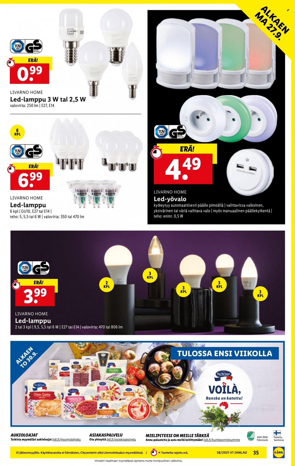 Lidl tarjoukset - 23.09.2021 - 29.09.2021. Sivu 35