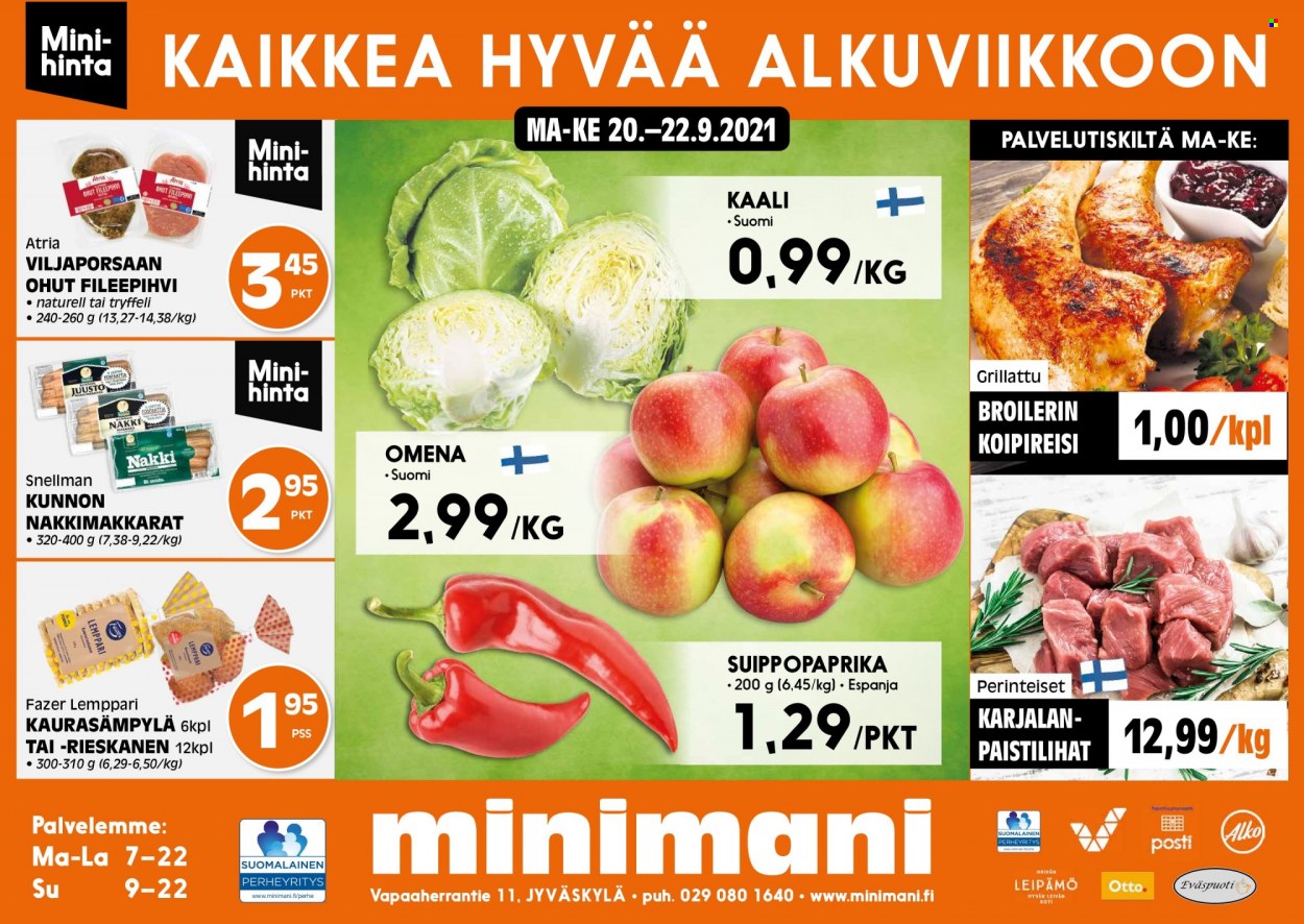 Minimani tarjoukset - 20.09.2021 - 22.09.2021. Sivu 1