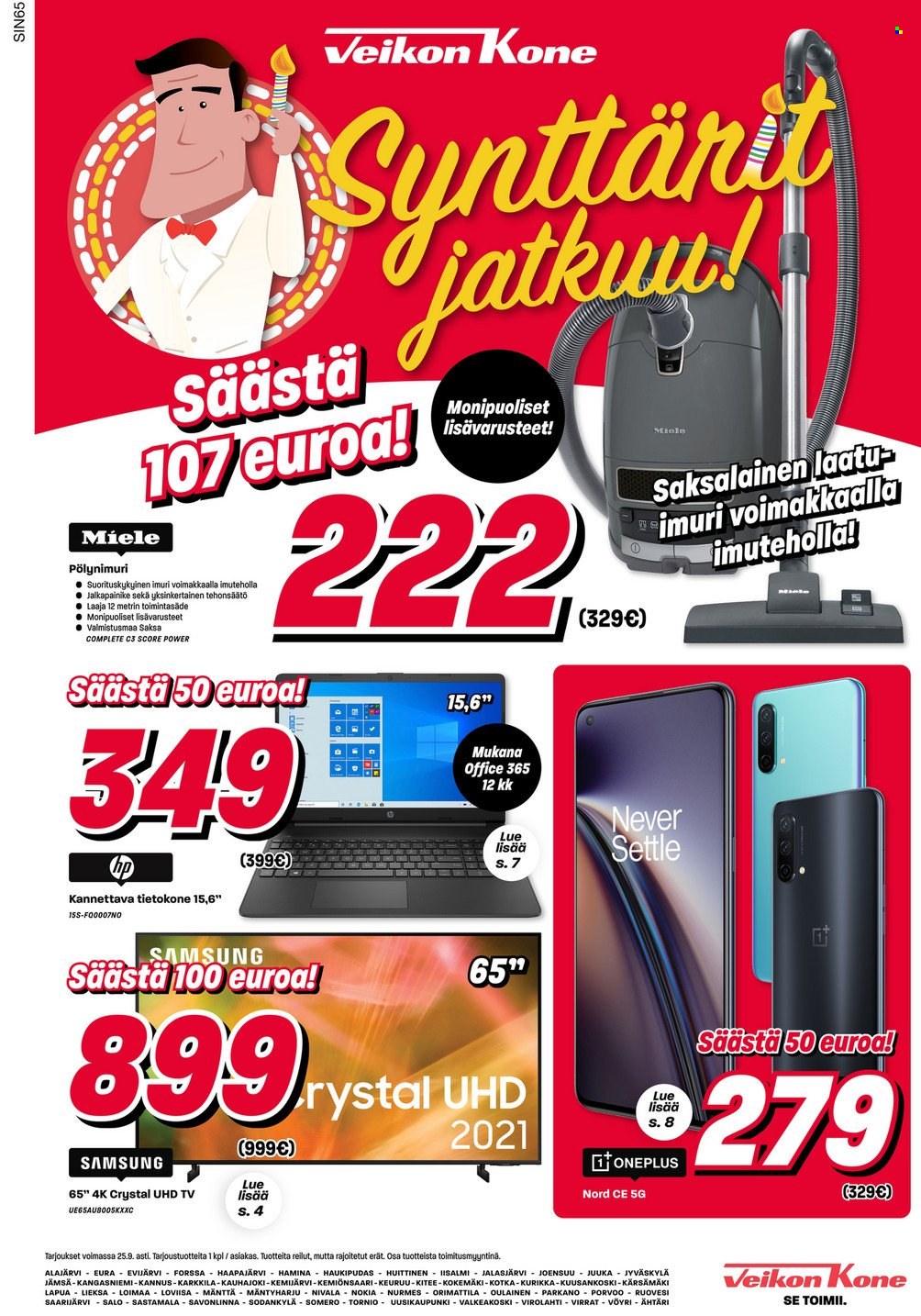 Veikon Kone tarjoukset - 20.09.2021 - 25.09.2021. Sivu 1