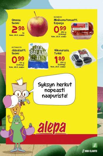 Alepa tarjoukset  - 21.09.2021 - 27.09.2021.
