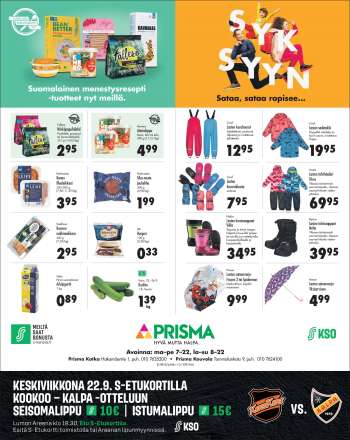 Prisma tarjoukset  - 22.09.2021 - 26.09.2021.