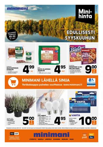 Minimani tarjoukset  - 22.09.2021 - 26.09.2021.