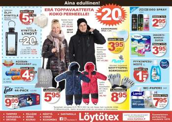 Löytötex tarjoukset  - 22.09.2021 - 28.09.2021.