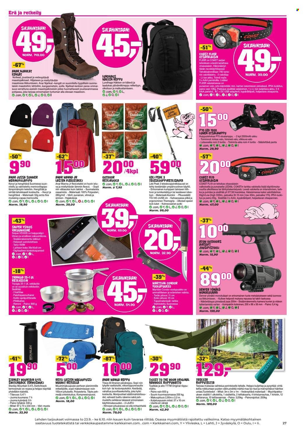 Kärkkäinen tarjoukset - 23.09.2021 - 06.10.2021. Sivu 19