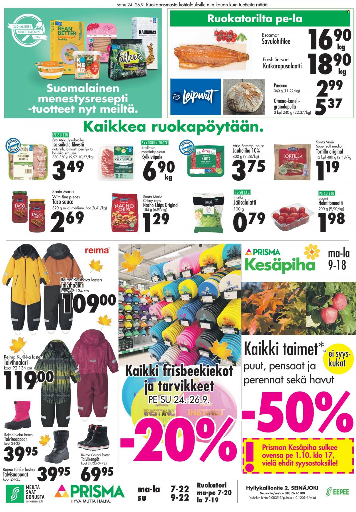 Prisma tarjoukset - 24.09.2021 - 26.09.2021. Sivu 1