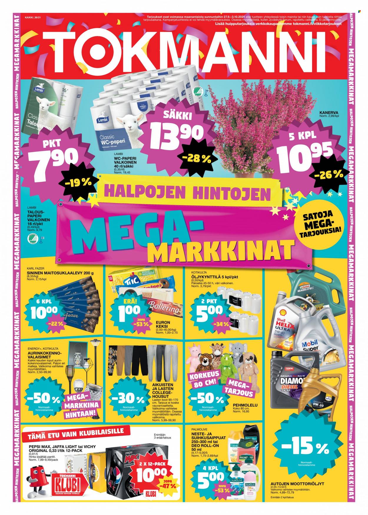 Tokmanni tarjoukset - 27.09.2021 - 03.10.2021. Sivu 1
