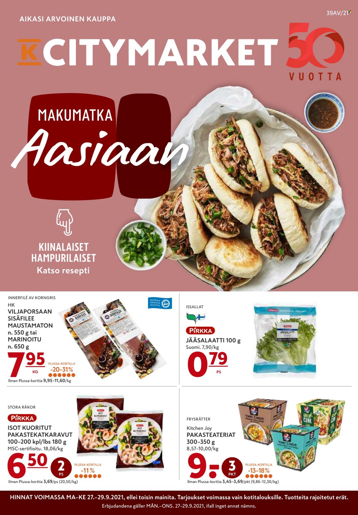 K-citymarket tarjoukset - 27.09.2021 - 29.09.2021. Sivu 1