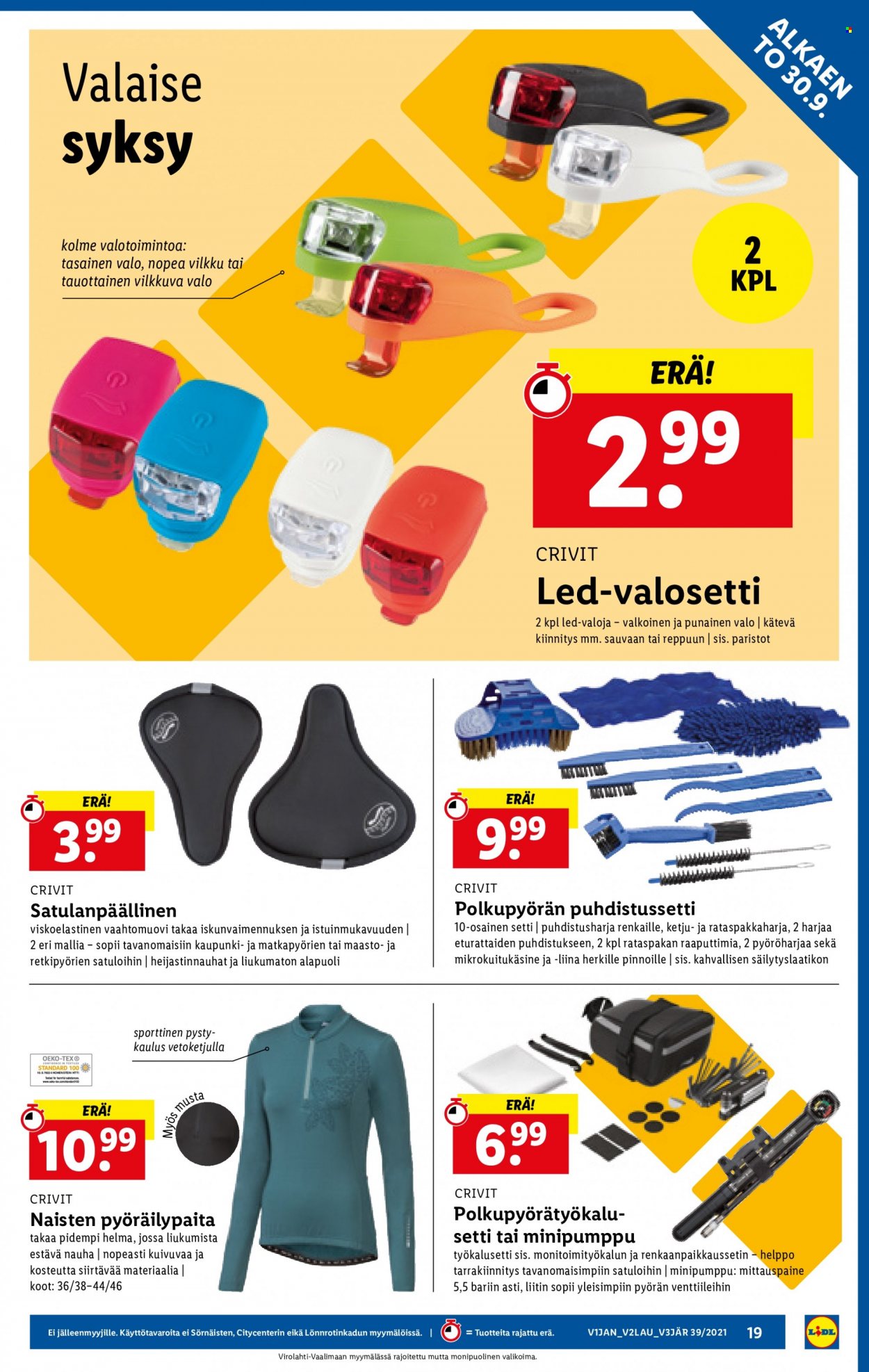 Lidl tarjoukset - 30.09.2021 - 06.10.2021. Sivu 19