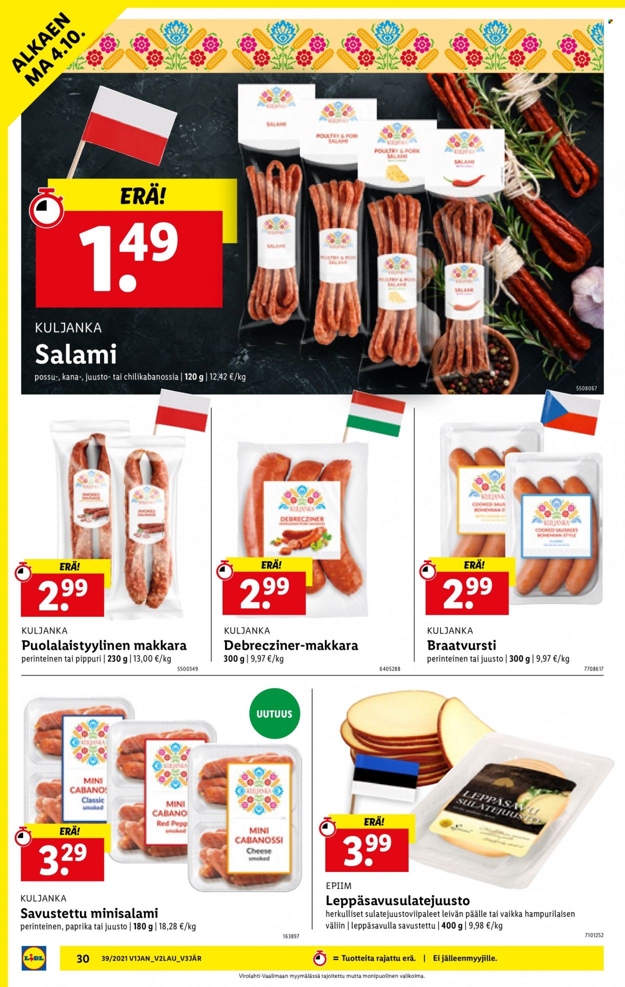 Lidl tarjoukset - 30.09.2021 - 06.10.2021. Sivu 30
