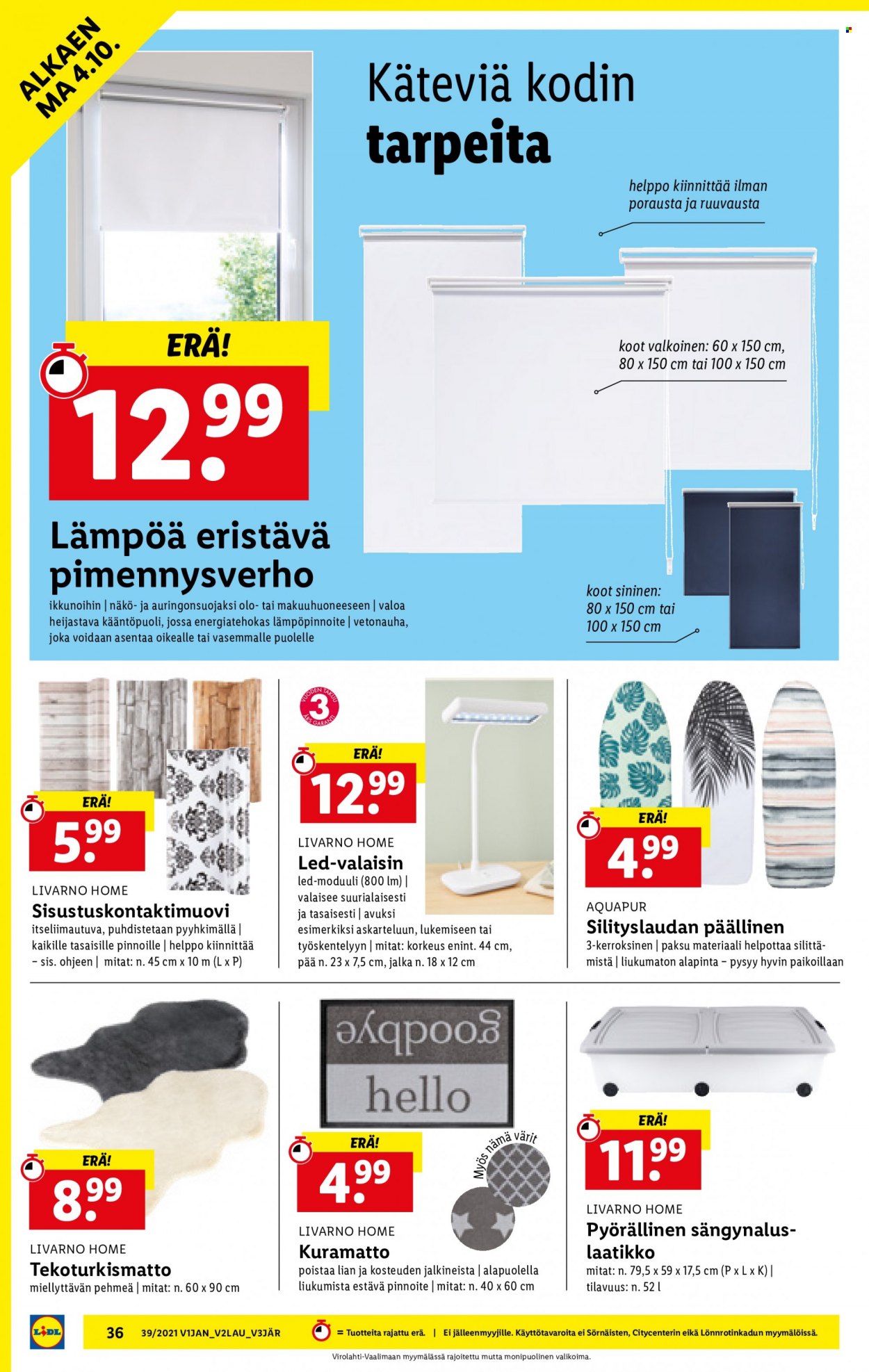 Lidl tarjoukset - 30.09.2021 - 06.10.2021. Sivu 36