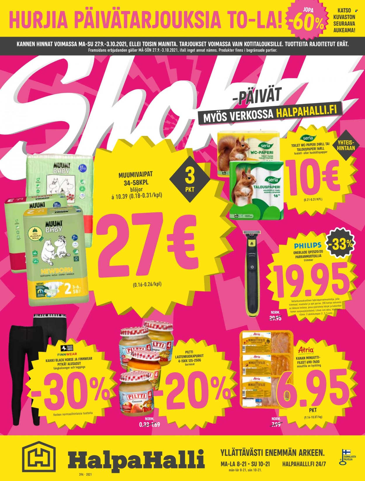 HalpaHalli tarjoukset - 27.09.2021 - 03.10.2021. Sivu 1