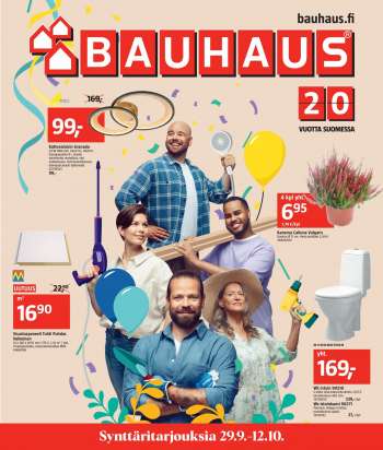 Bauhaus tarjoukset  - 29.09.2021 - 12.10.2021.