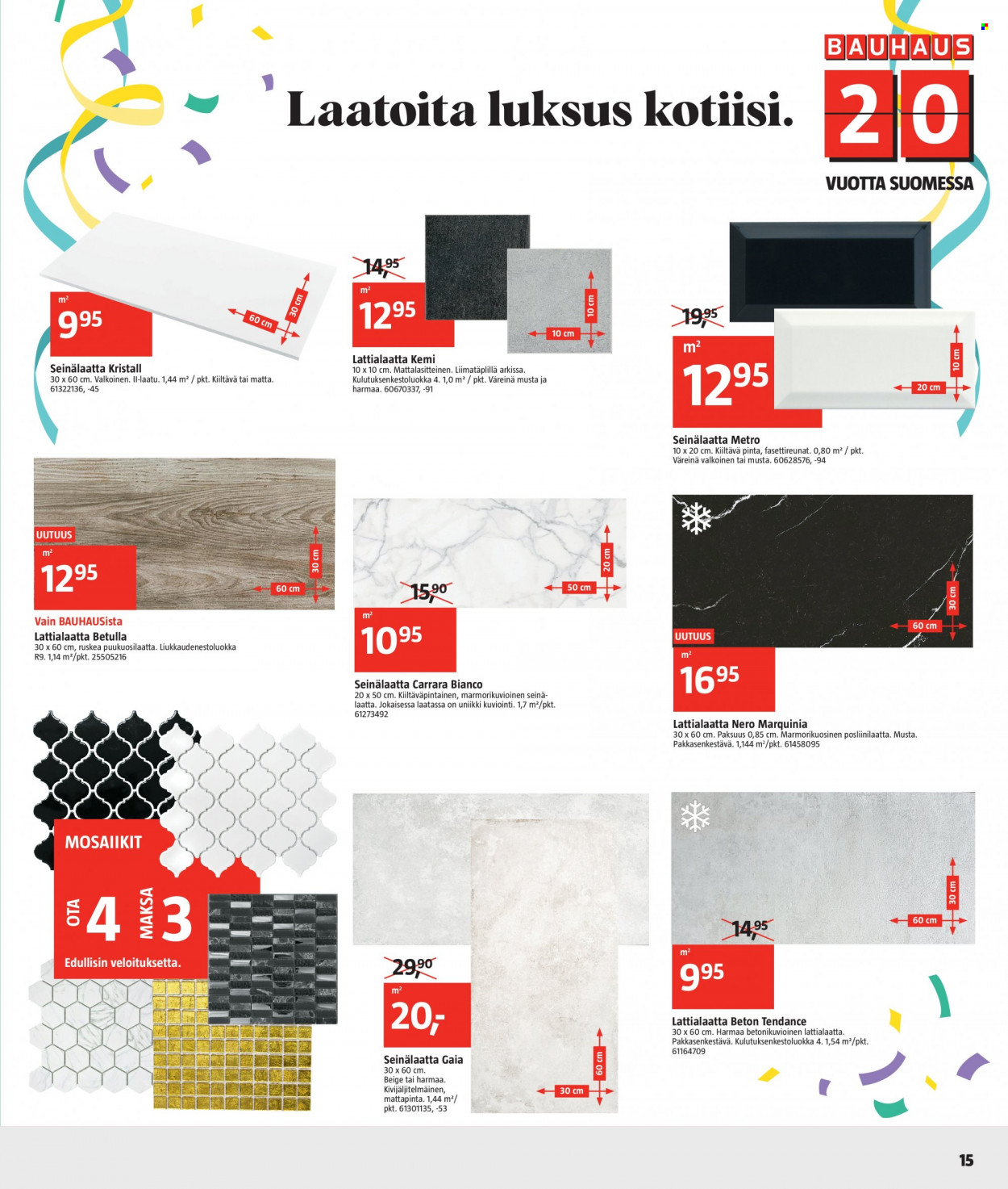 Bauhaus tarjoukset - 29.09.2021 - 12.10.2021. Sivu 15