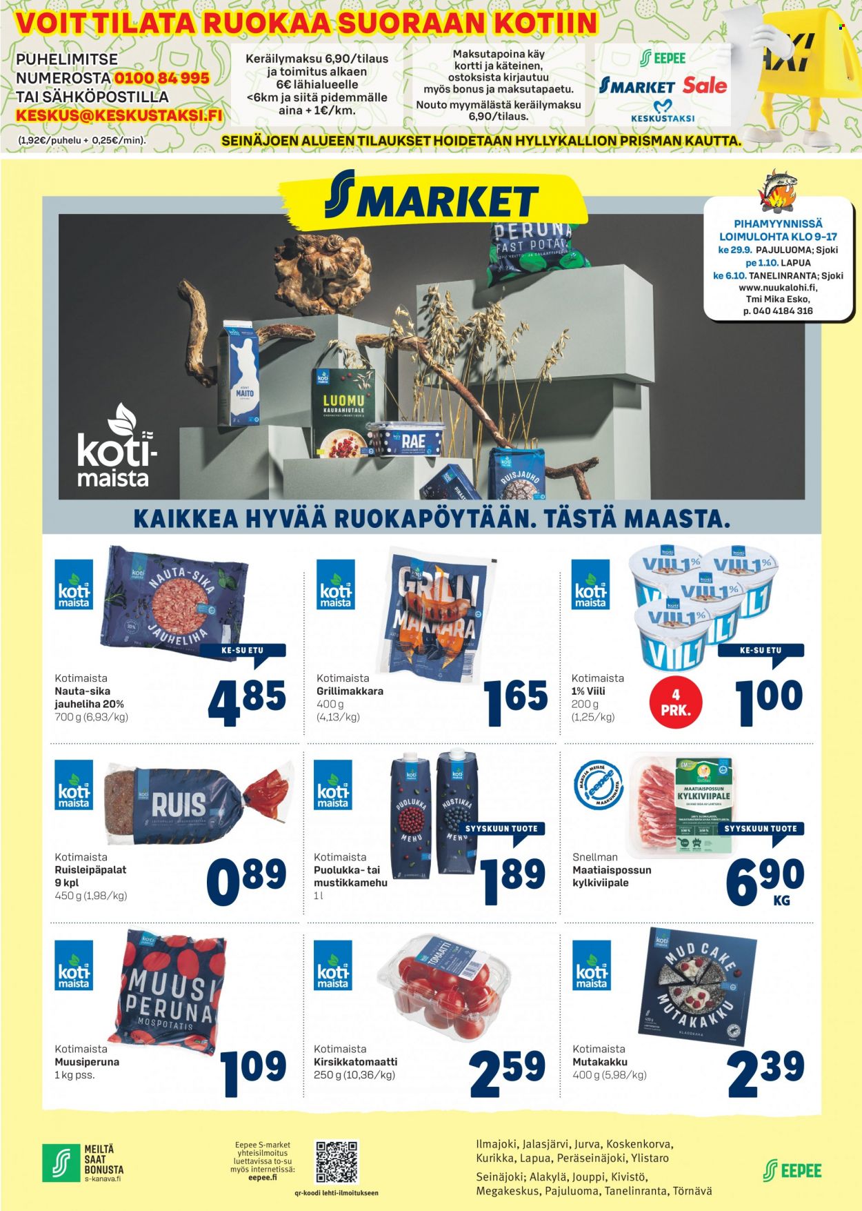 S-market tarjoukset - 29.09.2021 - 03.10.2021. Sivu 1