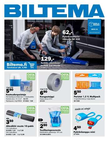 Biltema tarjoukset  - 29.09.2021 - 03.10.2021.