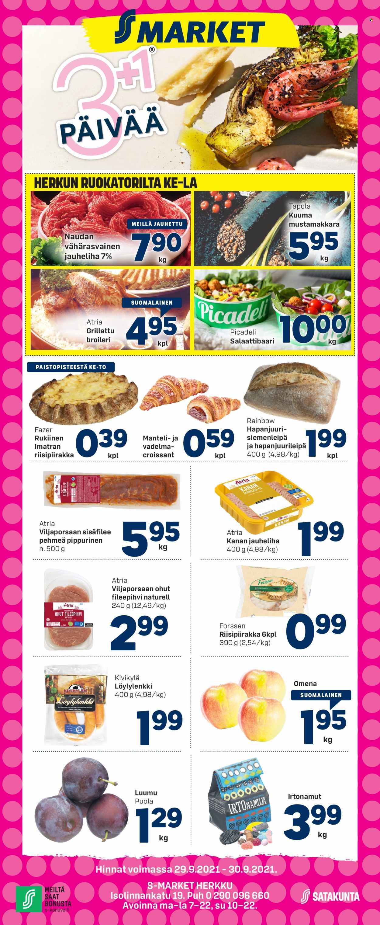 S-market tarjoukset - 29.09.2021 - 30.09.2021. Sivu 1