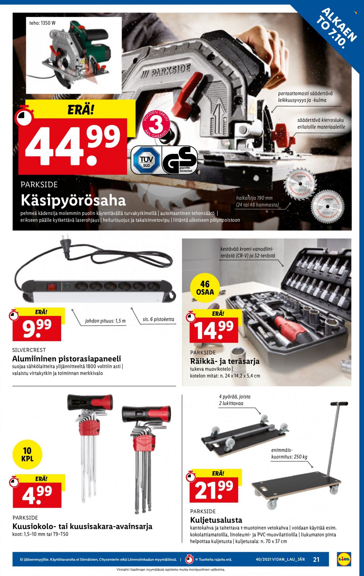Lidl tarjoukset - 07.10.2021 - 13.10.2021. Sivu 21