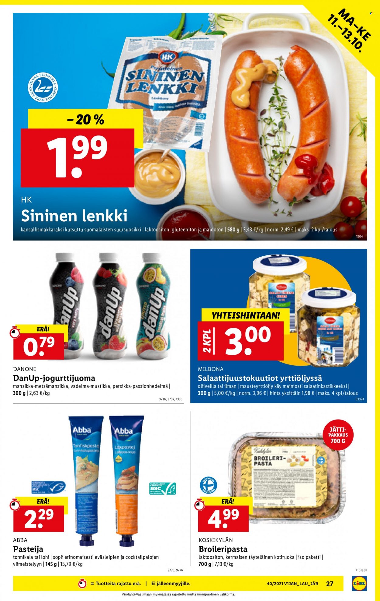 Lidl tarjoukset - 07.10.2021 - 13.10.2021. Sivu 27