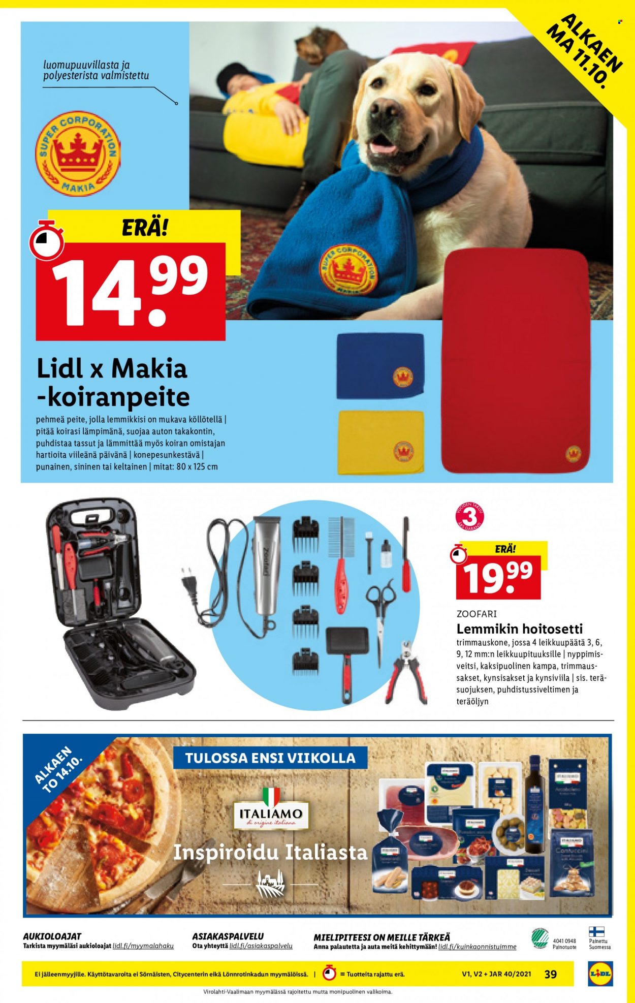Lidl tarjoukset - 07.10.2021 - 13.10.2021. Sivu 39