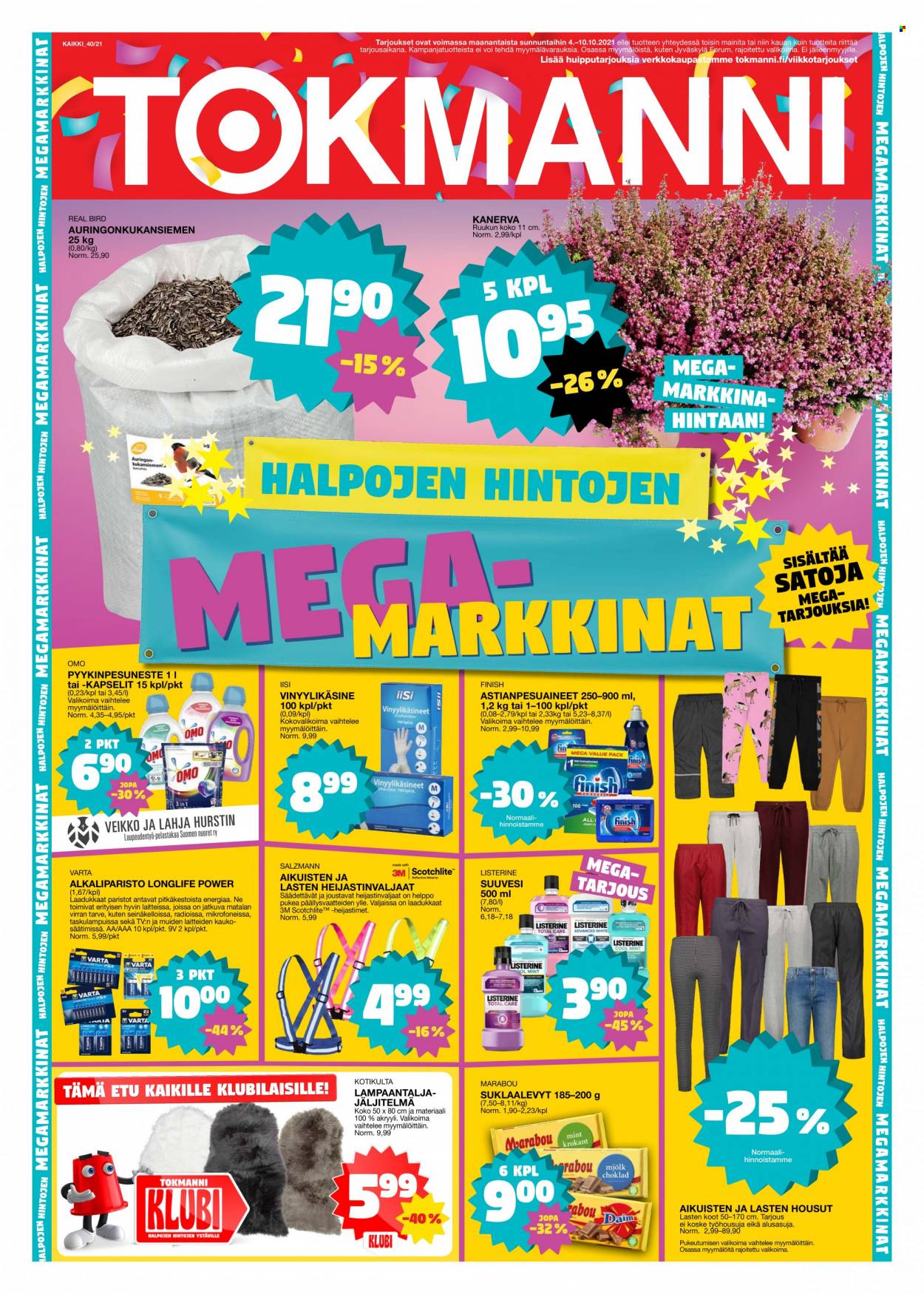 Tokmanni tarjoukset - 04.10.2021 - 10.10.2021. Sivu 1