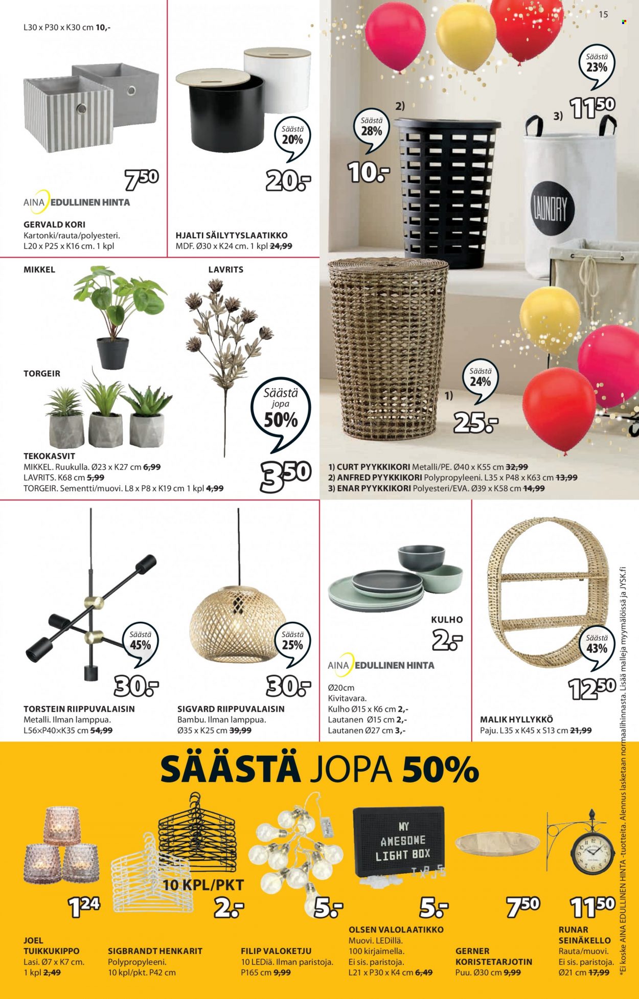 JYSK tarjoukset - 04.10.2021 - 10.10.2021. Sivu 15