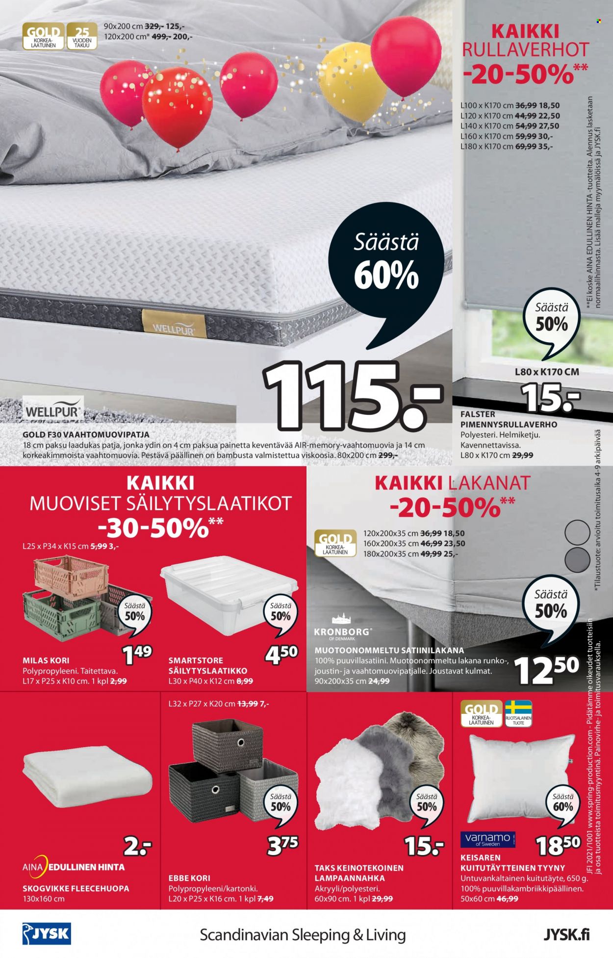 JYSK tarjoukset - 04.10.2021 - 10.10.2021. Sivu 16