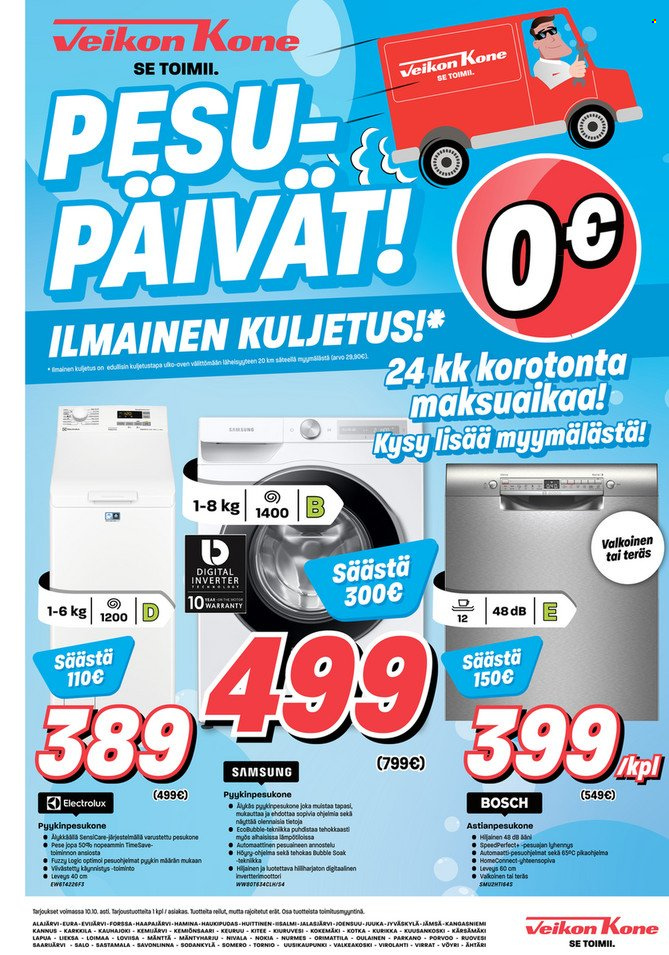 Veikon Kone tarjoukset - 04.10.2021 - 17.10.2021. Sivu 1