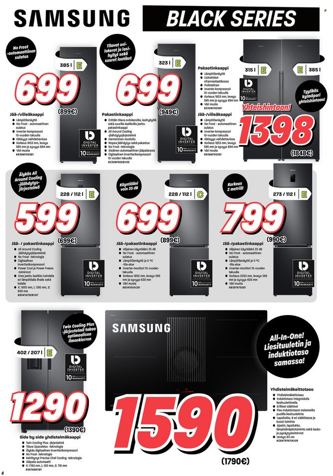 thumbnail - Veikon Kone tarjoukset  - 04.10.2021 - 17.10.2021 - Tarjoustuotteet - Samsung, liesituuletin, induktiotaso. Sivu 6.