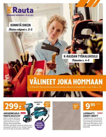K-Rauta tarjoukset  - 06.10.2021 - 19.10.2021.