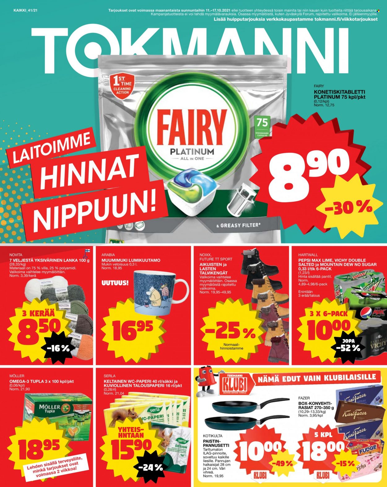 Tokmanni tarjoukset - 11.10.2021 - 17.10.2021. Sivu 1