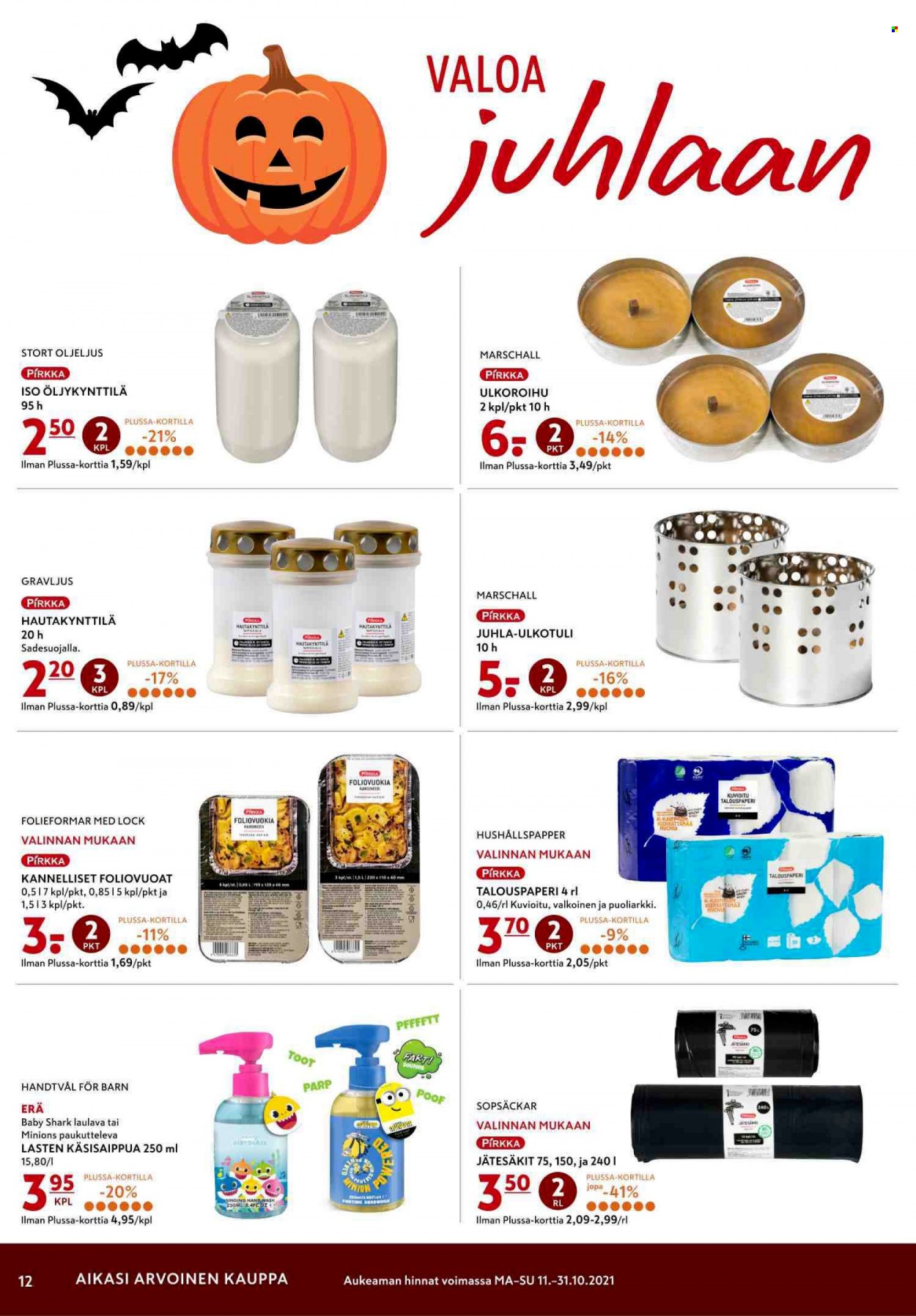 K-citymarket tarjoukset - 11.10.2021 - 13.10.2021. Sivu 12