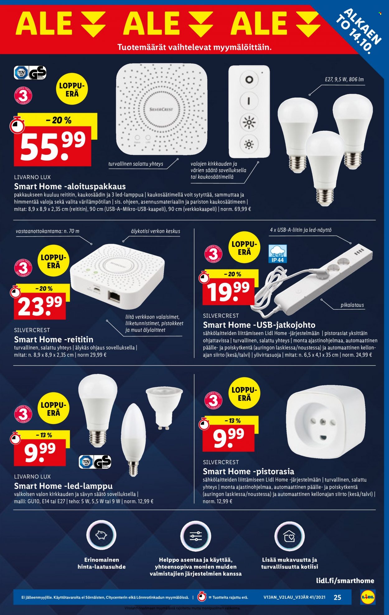 Lidl tarjoukset - 14.10.2021 - 20.10.2021. Sivu 25