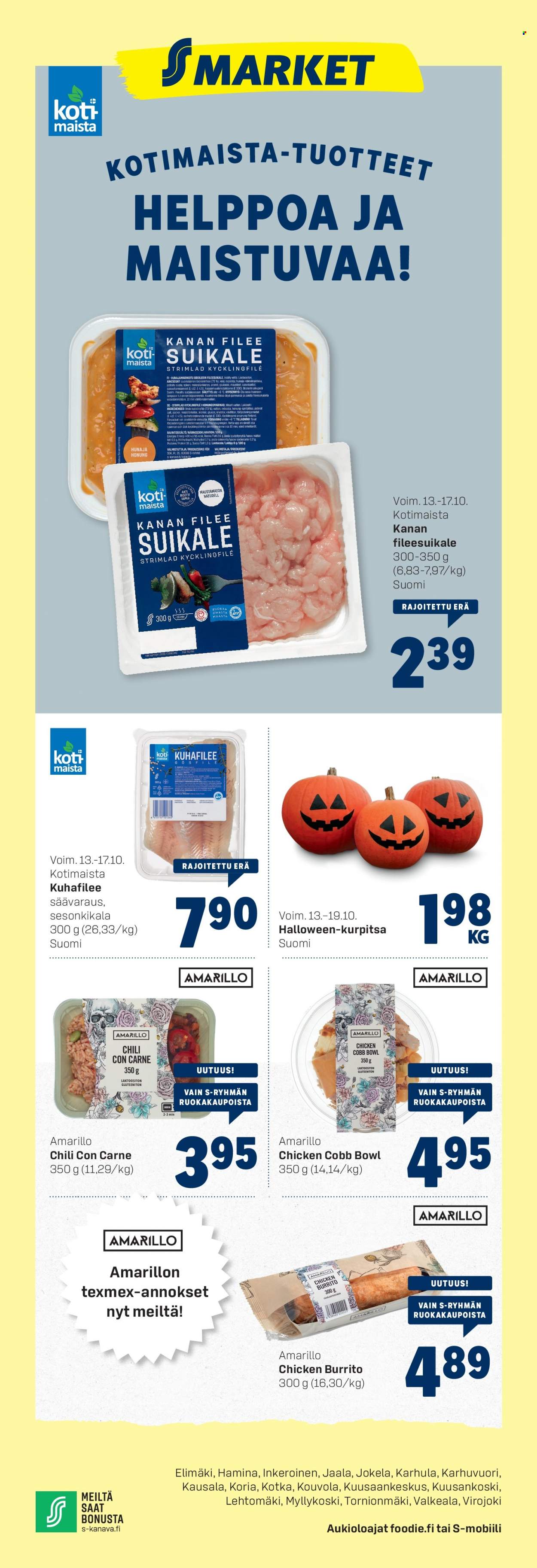 S-market tarjoukset - 13.10.2021 - 17.10.2021. Sivu 1