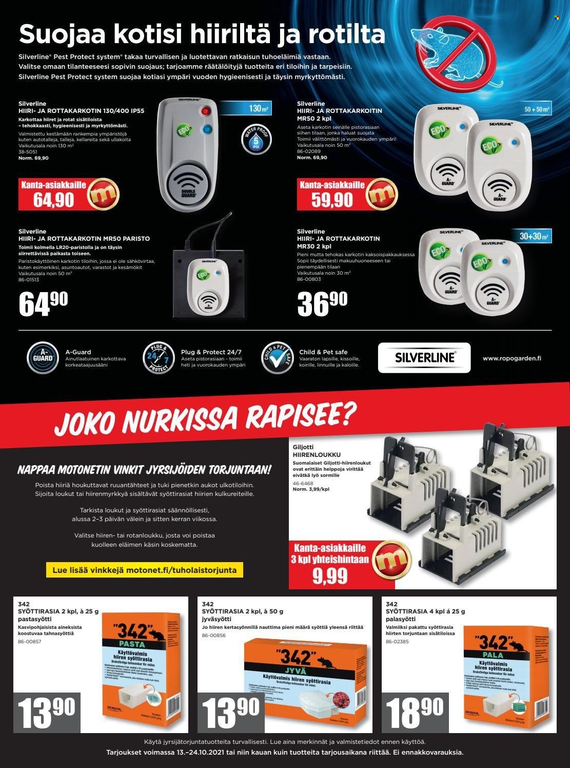 Motonet tarjoukset - 13.10.2021 - 24.10.2021. Sivu 4