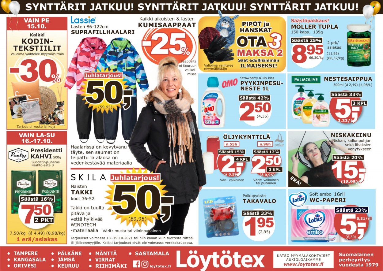 Löytötex tarjoukset - 13.10.2021 - 19.10.2021. Sivu 1