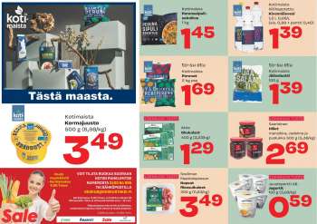 Sale tarjoukset  - 14.10.2021 - 17.10.2021.