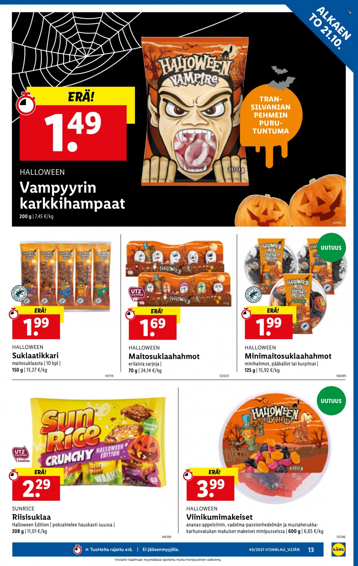Lidl tarjoukset - 21.10.2021 - 27.10.2021. Sivu 13