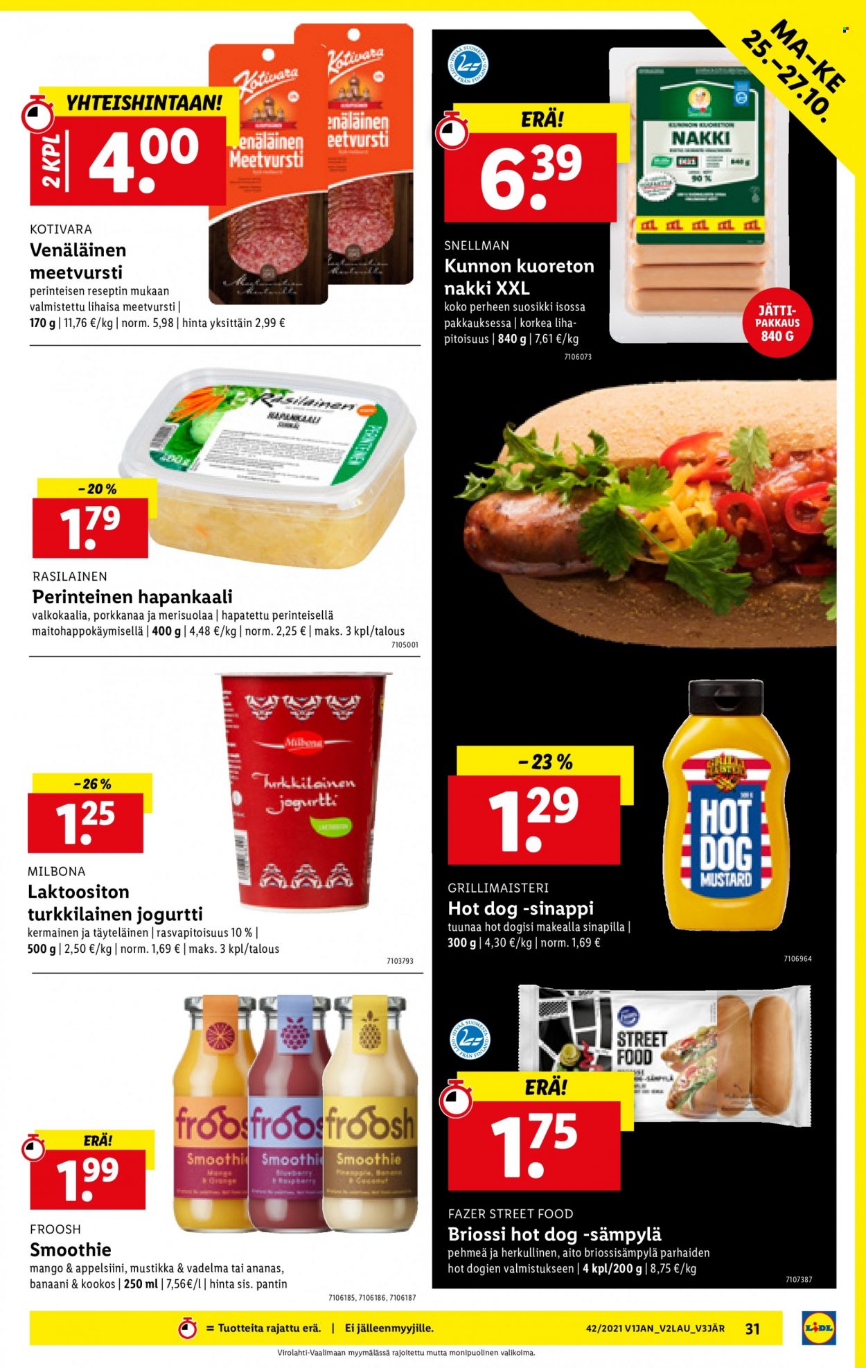 Lidl tarjoukset - 21.10.2021 - 27.10.2021. Sivu 31