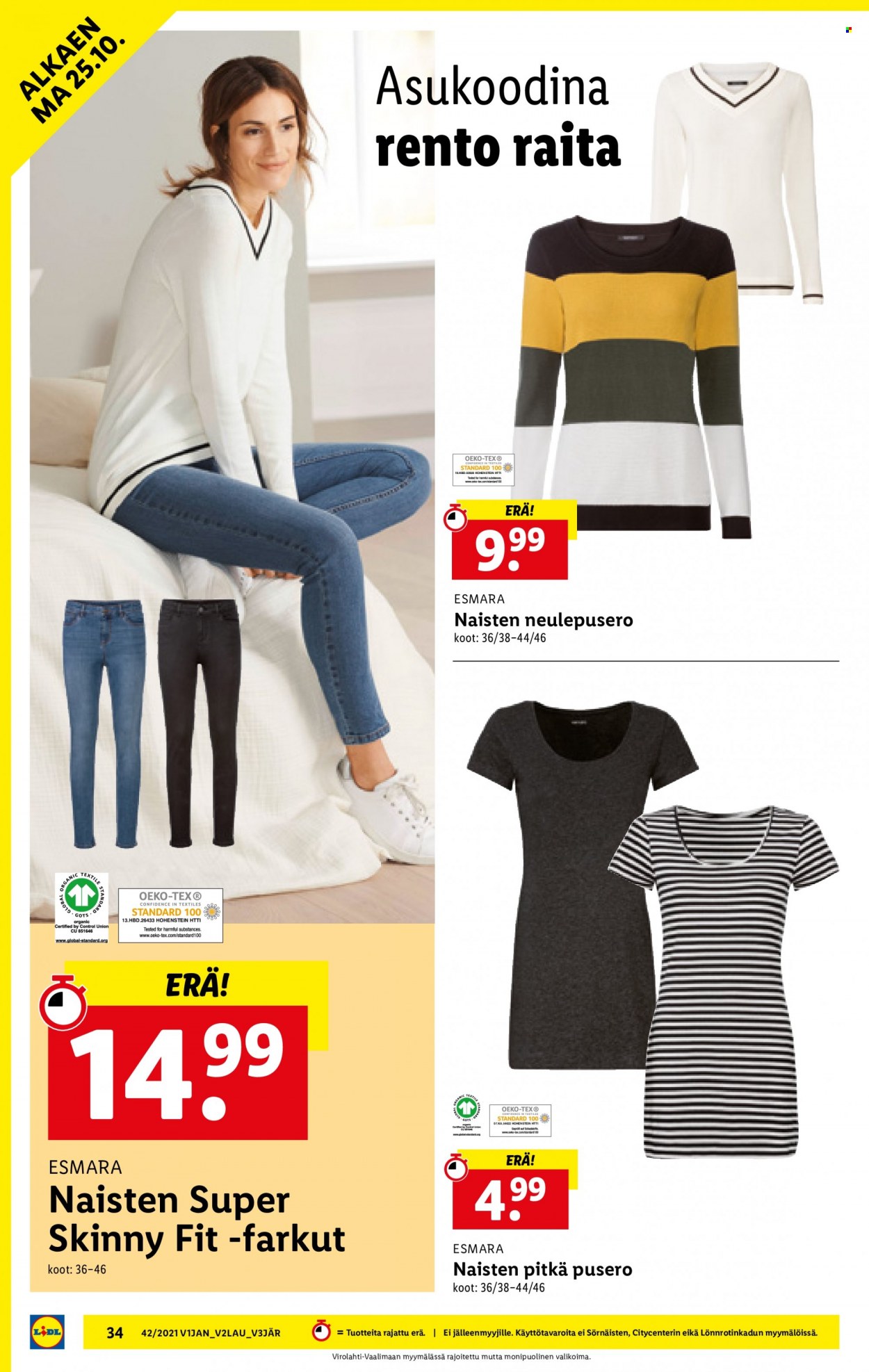 Lidl tarjoukset - 21.10.2021 - 27.10.2021. Sivu 34