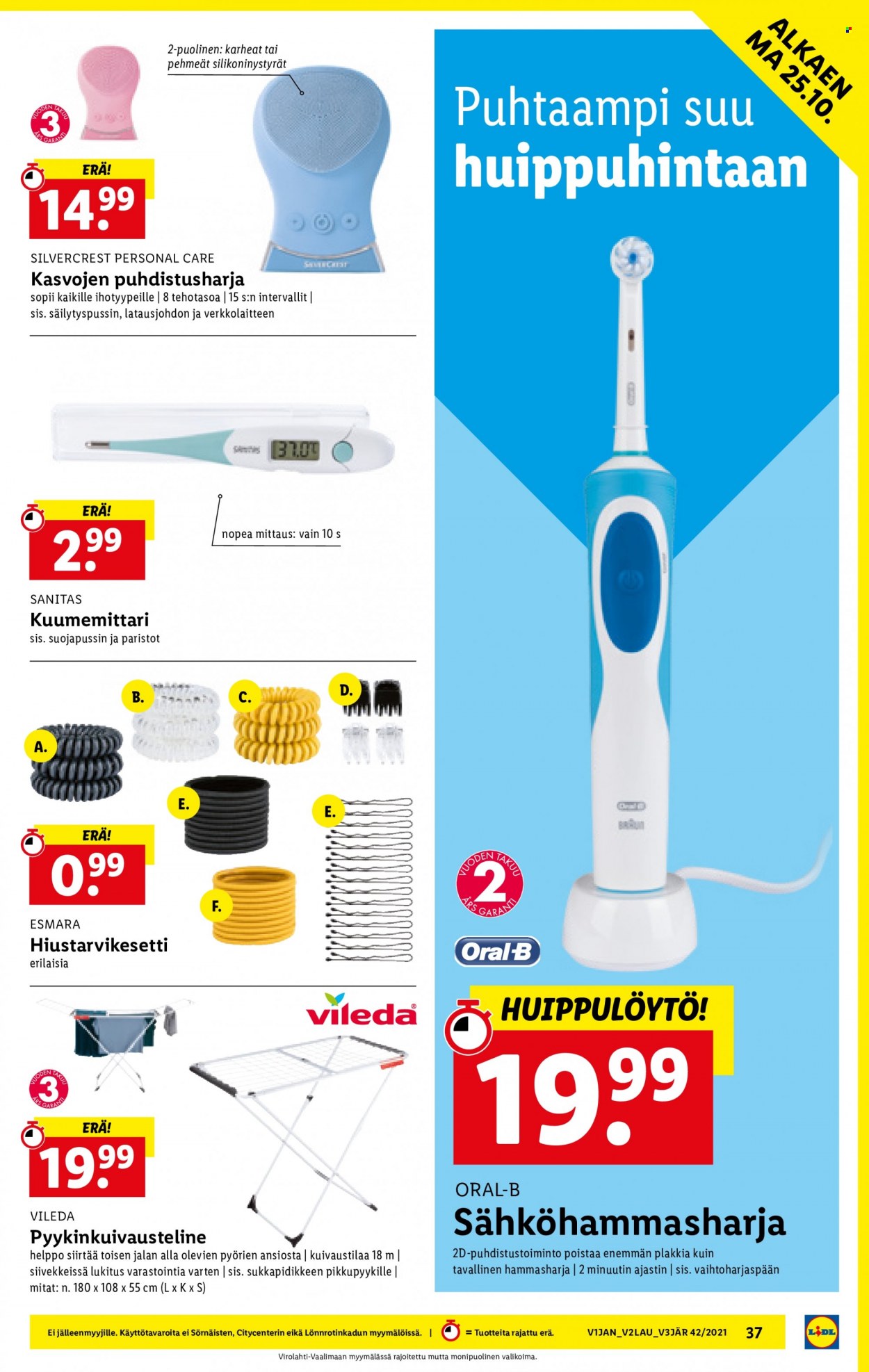 Lidl tarjoukset - 21.10.2021 - 27.10.2021. Sivu 37
