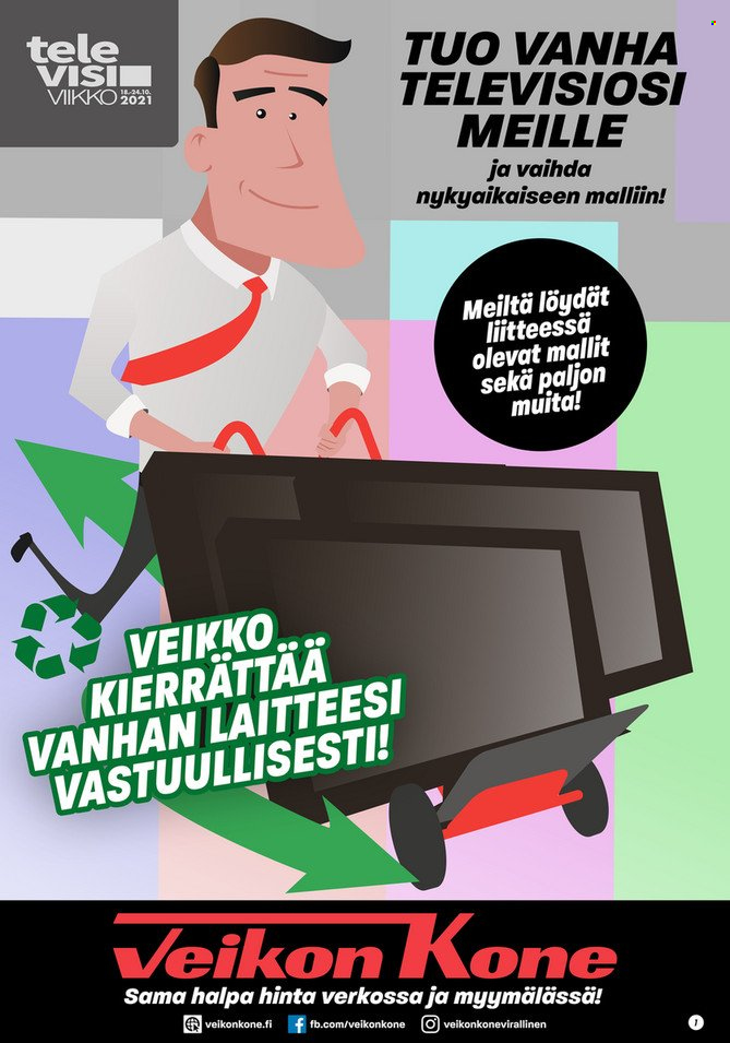 Veikon Kone tarjoukset - 18.10.2021 - 23.10.2021. Sivu 30