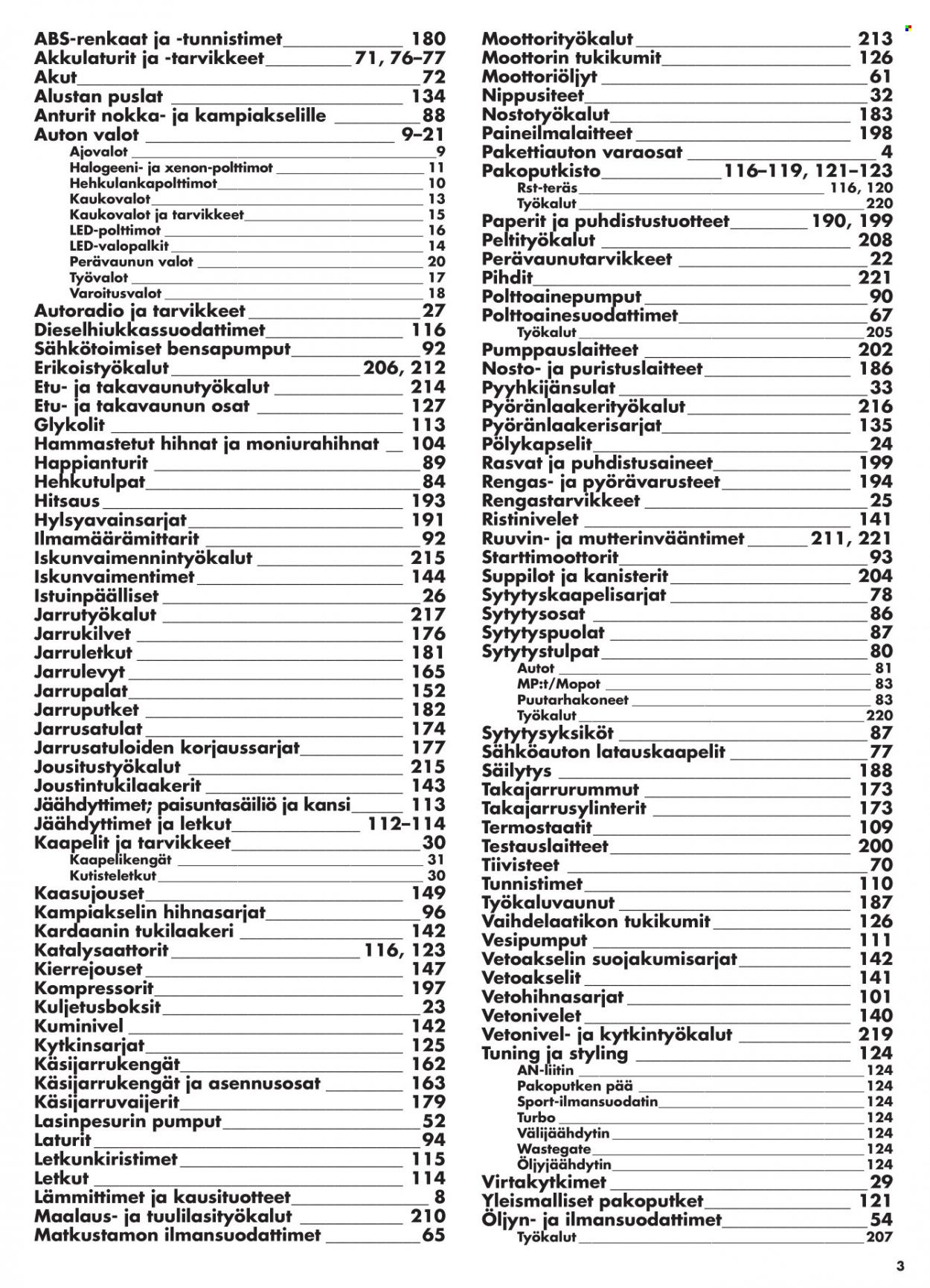 Biltema tarjoukset. Sivu 3