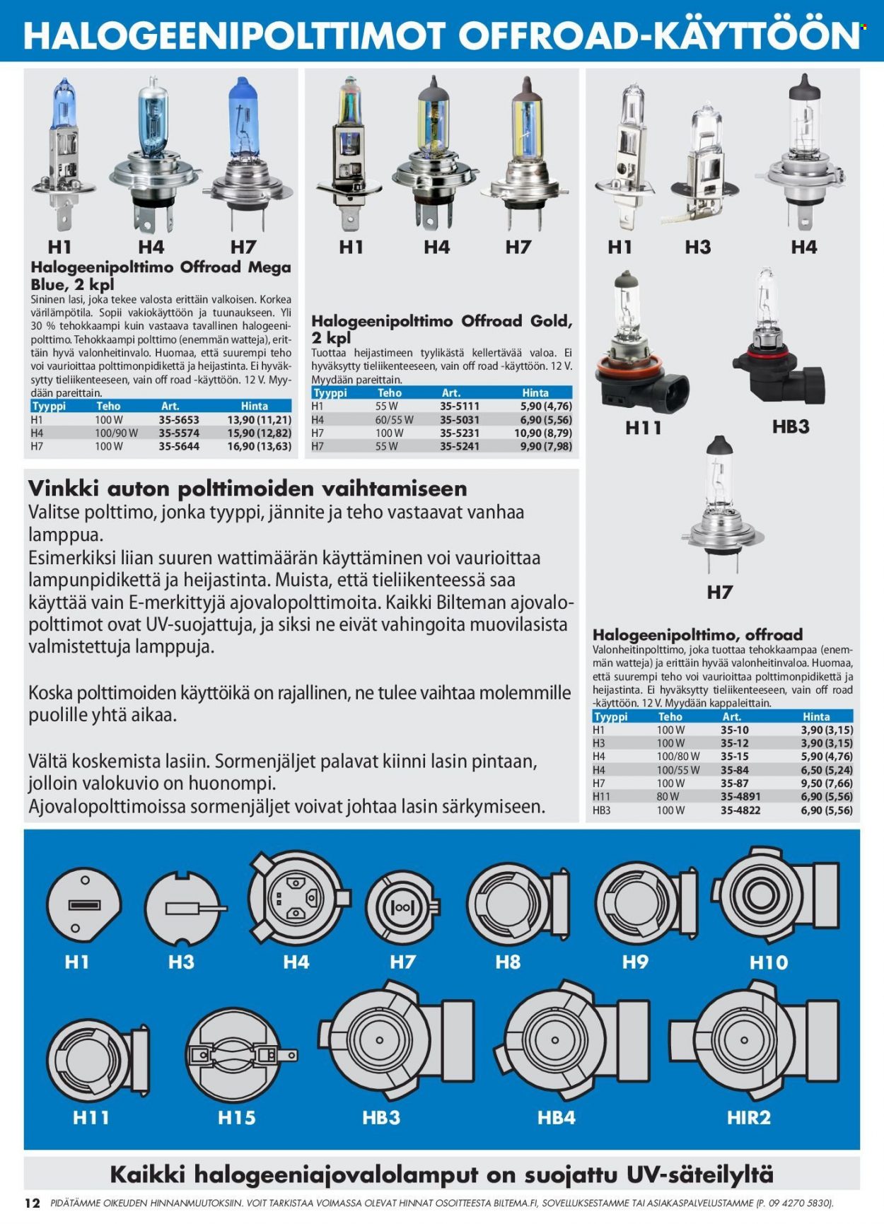 Biltema tarjoukset. Sivu 12