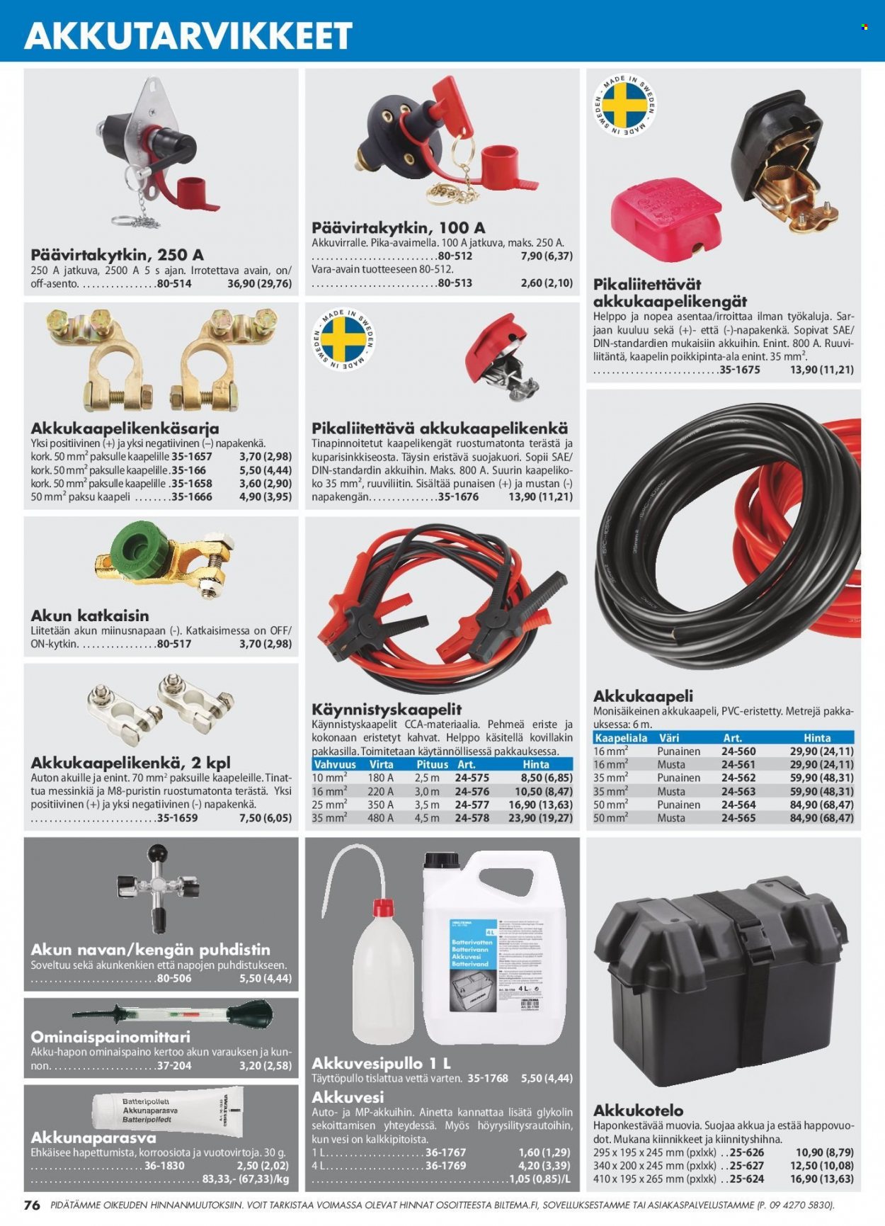 Biltema tarjoukset. Sivu 76