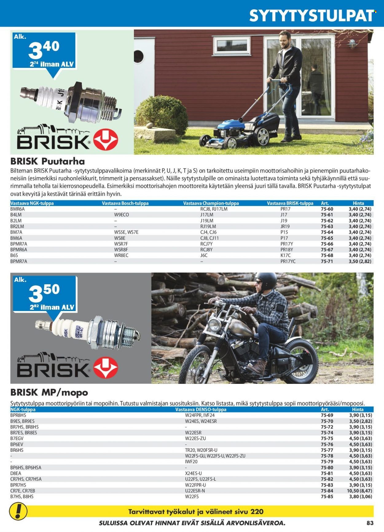Biltema tarjoukset. Sivu 83