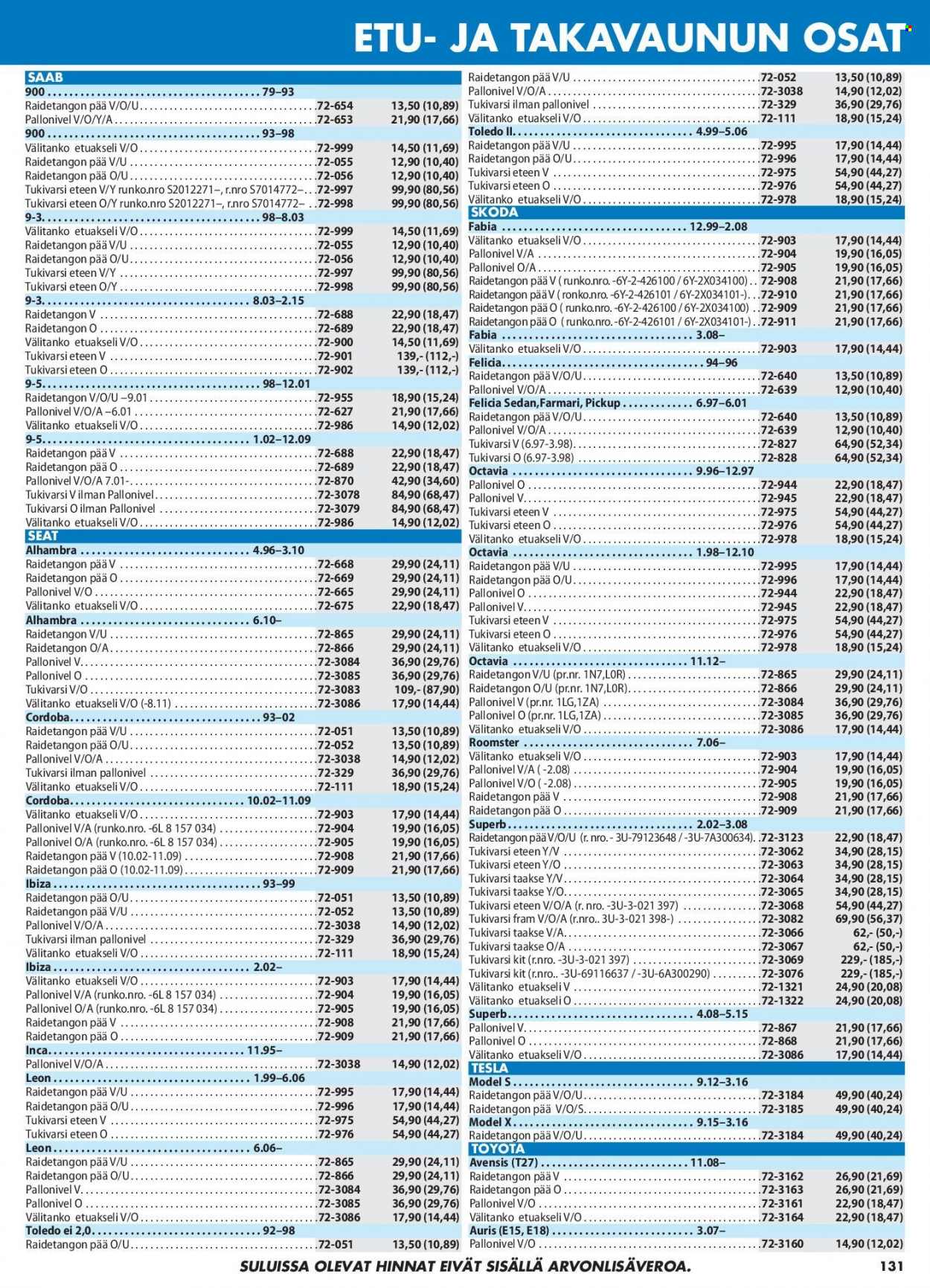 Biltema tarjoukset. Sivu 131