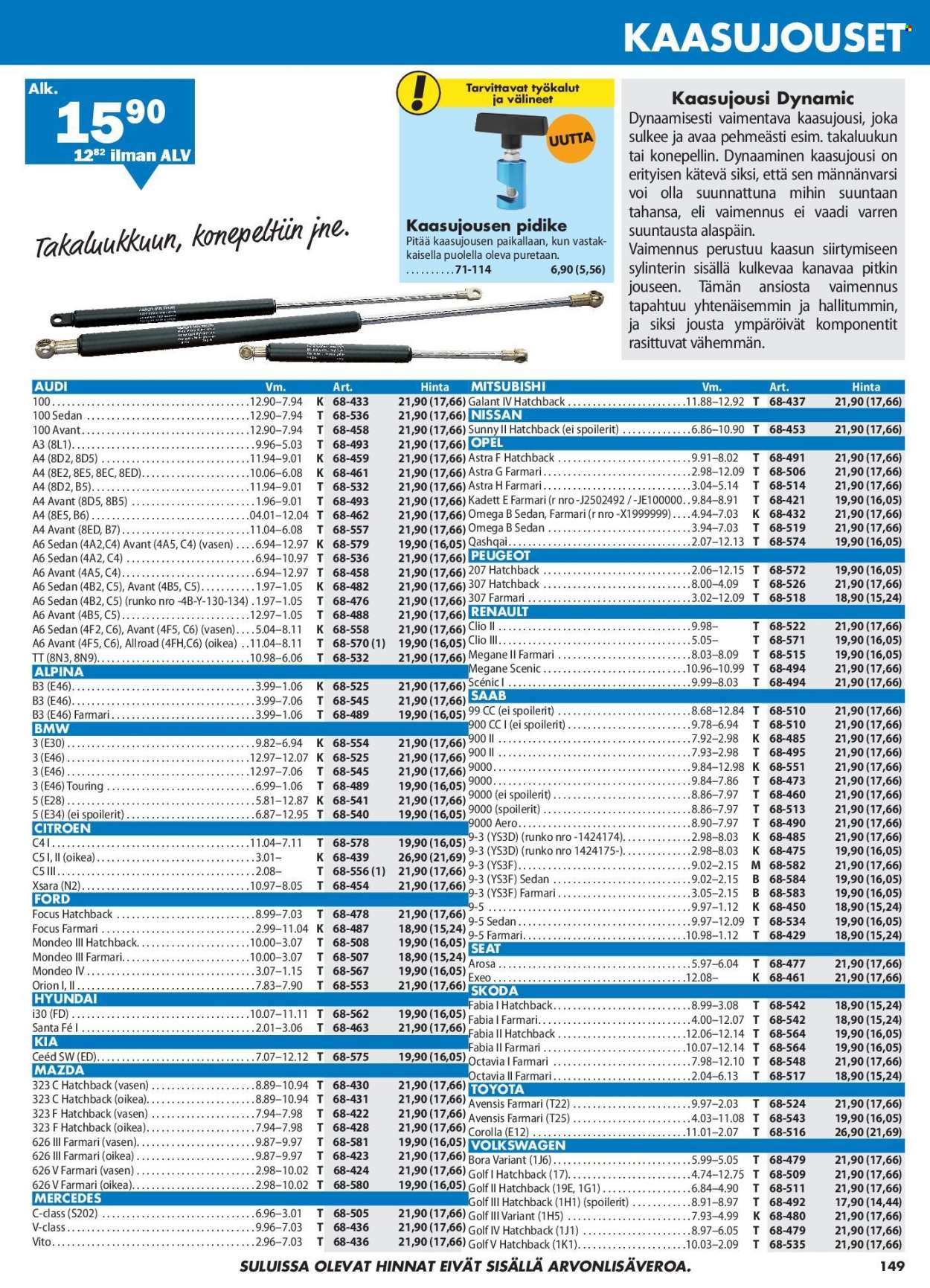 Biltema tarjoukset. Sivu 149