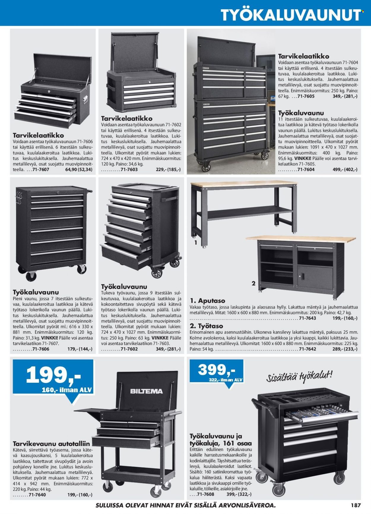 Biltema tarjoukset. Sivu 187